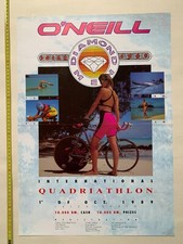 International Quadrathlon tournament Ibiza 1989 vintage poster