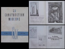 CONSTRUCTION MODERNE n°8 1950 BASILICA HISPANOAMERICANA MADRID, STRASBOURG