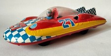 Vintage Tin Racer Car Toy