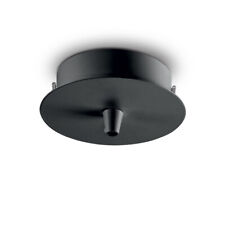 Ideal Lux Rosace Métal 1 Lumière Noir Ø 10 CM Xh 4,5 CM 249261