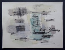 Jean BAZAINE 1958 Lithographie