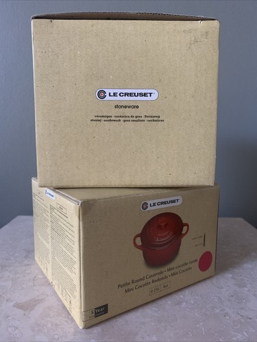 Two creueset mini round - two,