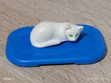 PLAYMOBIL FIGURINE CHAT BLANC