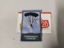 lot de 2 INSIGNE TISSU PATCH ÉCUSSON COMMANDOS Français parachutiste - NEUF