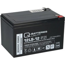 Q-Batteries 12LS-12 F2 Batterie au plomb 12 V 12 Ah / AGM VRLA avec VdS