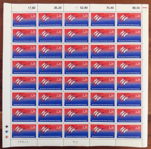 Feuille complète 40 - ●,