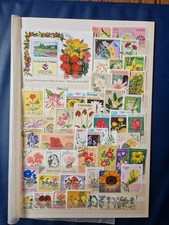 + 45 Timbres Fleurs & 1 bloc (