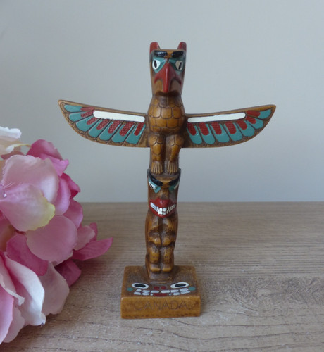Totem canadien résine - canadien, –
