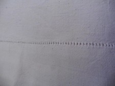 ANCIEN DRAP ECRU SIMPLE JOURS