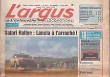 L'ARGUS N°3087 SAFARI RALLYE & LANCIA / VW PASSAT GL / SEAT IBIZA SXi / J.O
