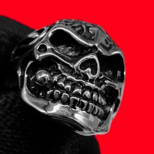 Bague skull tête homme pirate - bague,