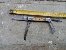 Couteau ancien pliant charolais 43 Bourdier 4 Fonctions rare.Knife.knive.