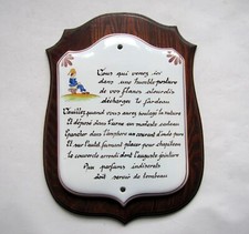 Grande Plaque Citation en