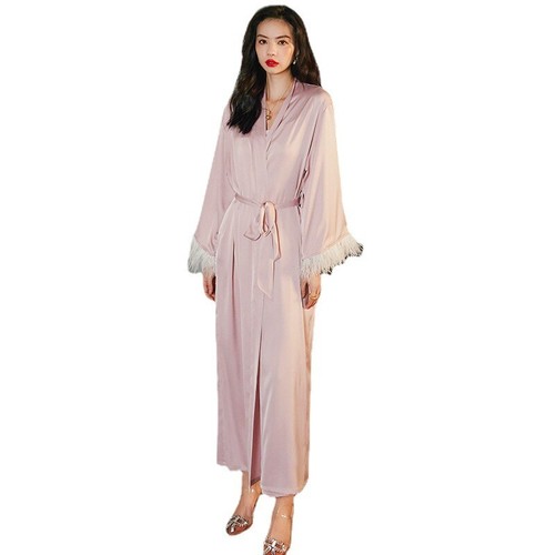 Femme satin faux soie nuit - faux,