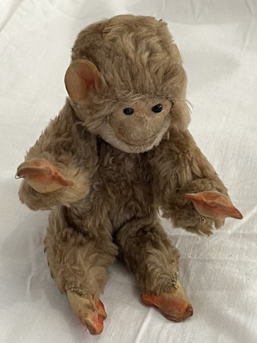 Ancien petit singe peluche - singe,