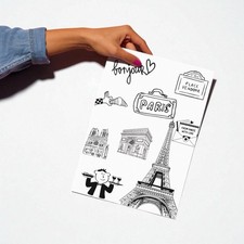 Paris Wall Art Print A4 – City of Paris Poster, Tour Eiffel & Seine Travel Deco