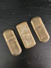 Lot De 3 Briquet Anciens Brass