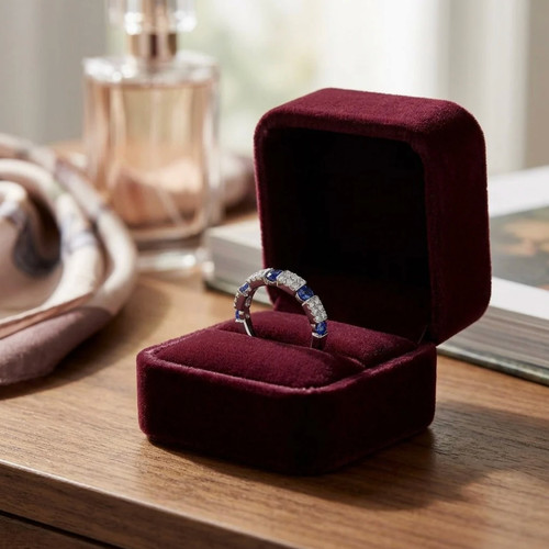 Bague saphir arbreur diamant - bague,