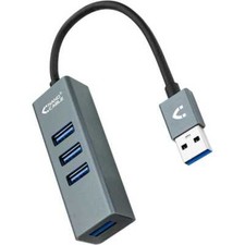 Nanocable Adaptateur Multiport USB 3.0 4 Connecteurs Hub Gris 10.16.4402 10cm