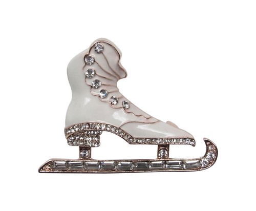 Broche bijou patin glace - bijou, à
