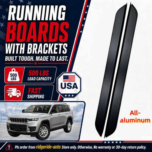Side steps running boards fits - running,