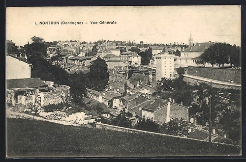 Cpa nontron vue générale - nontron,,