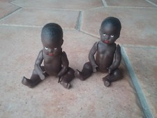 LOT DE 2  POUPONS POUPEE PETITCOLLIN NOIR 9 