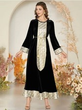 Robe velours noire wax - velours,
