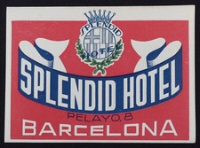Ancienne étiquette HOTEL