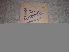 1901.la girouette maçonnique / Tourmentin.envoi autographe.franc-maçonnerie