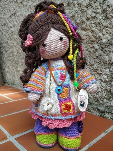 Poupee crochet yuna - poupee, "yuna"