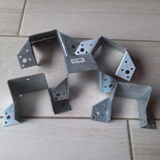 Lot 5 supports de poteaux, Bastaings, Chevrons, Forme U 65x65mm