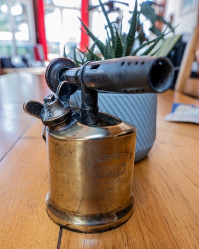 Ancienne lampe souder - ancienne,