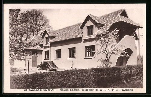 Cpa gambais maison accueil - cpa,