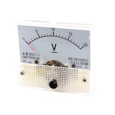 Classe 2.5 DC 0-20V Voltmètre Tension analogique de tableau 85C1