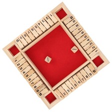 Wooden Shut The Box Dice Game
