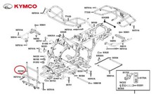 NEUF OEM KYMCO BUMPER AVANT
