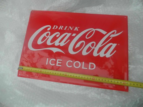 Plaque publicitaire cocacola - plaque,