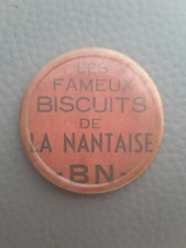 Miroir de courtoisie publicitaire biscuits BN la Nantaise