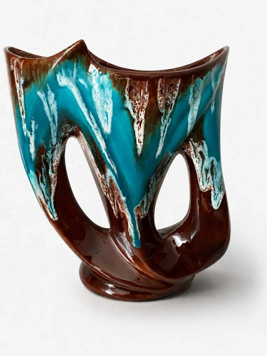 Vase céramique sculptural