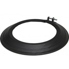 Rosace acier émail noir mat - diamètre 150 mm TEN