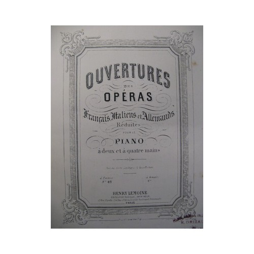 Adam adolphe ouverture - adam, du