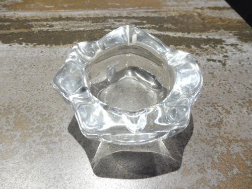 Cendrier cristal signé - cendrier,