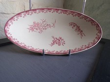 Ravier ovale Sarreguemines Fleurs de champs Pexonne