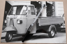 1980's VESPA APE TRIPORTEUR Photo Foto Presse Originale *No Brochure Prospekt
