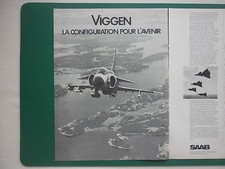 6/1979 PUB SAAB VIGGEN ROYAL SWEDISH AIR FORCE ORIGINAL FRENCH AD