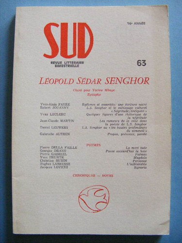 Revue sud 1986 - n°, léopold