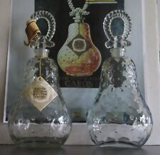 Rare paire de flacons à parfum CARON Eau de Cologne Coup de Fouet