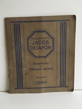 catalogue commercial JACOB DELAFON sanitaire supplément général Fév. 1928