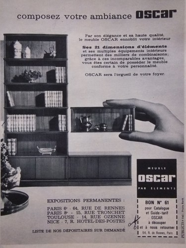 Publicité meuble oscar - meuble,
